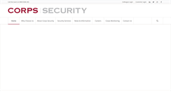 Desktop Screenshot of corpssecurity.co.uk
